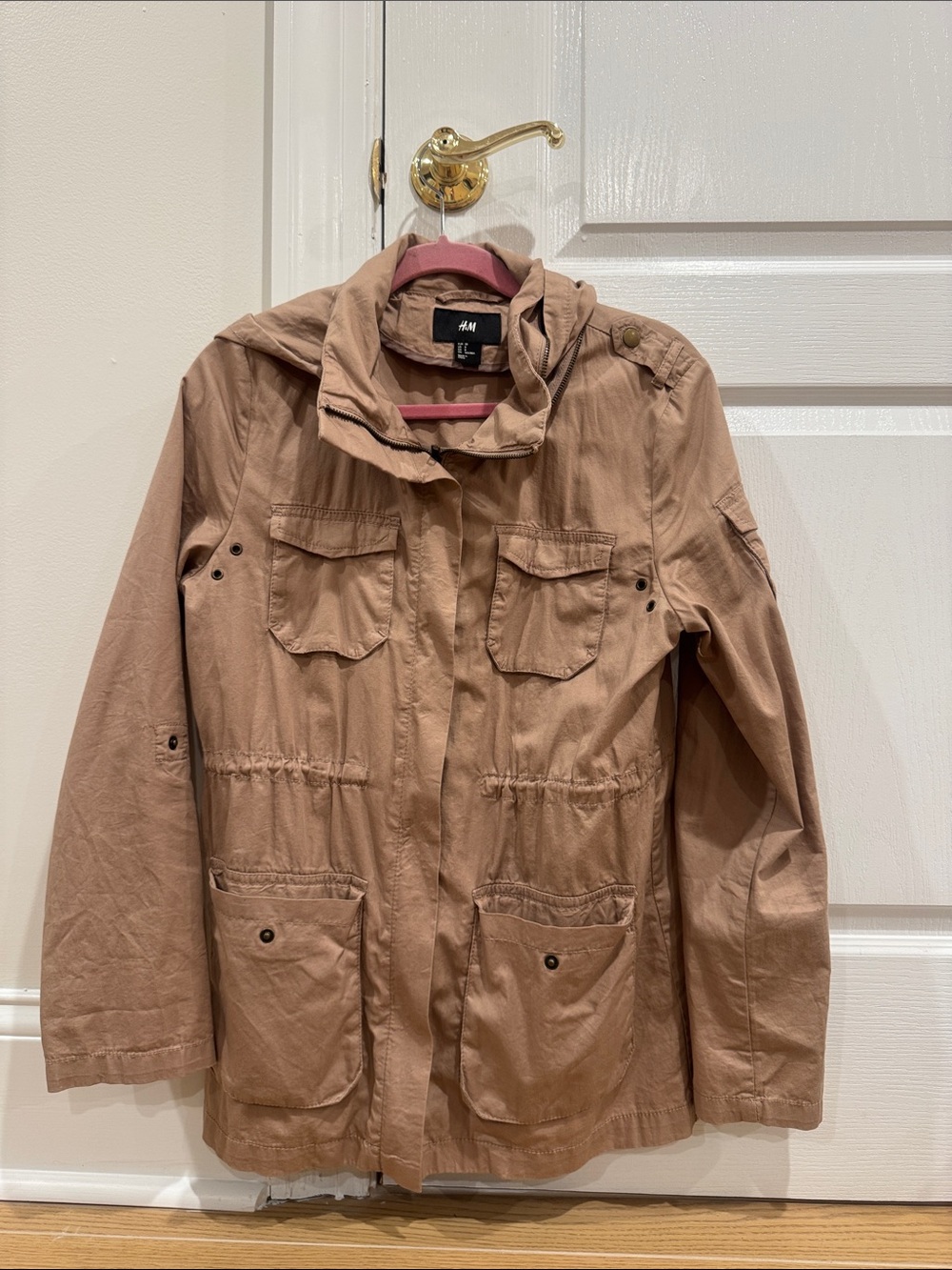 H&M Women's Utility Jacket - Taupe Brown